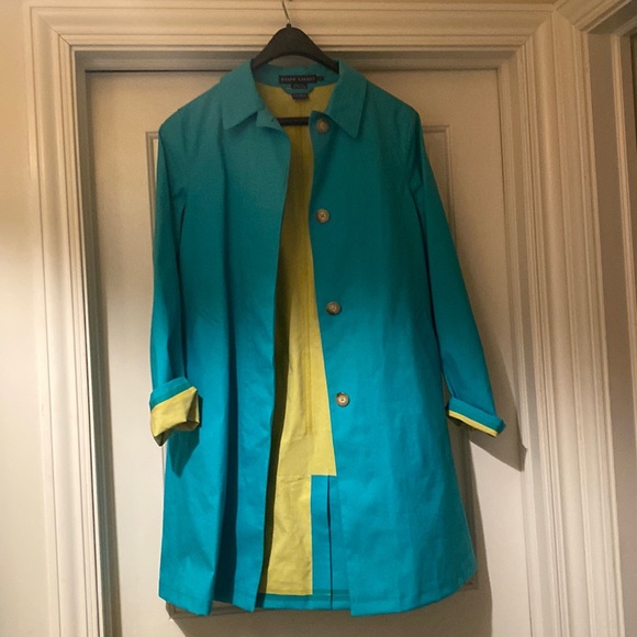 RL turquoise and lime rain jacket! - Picture 1 of 5